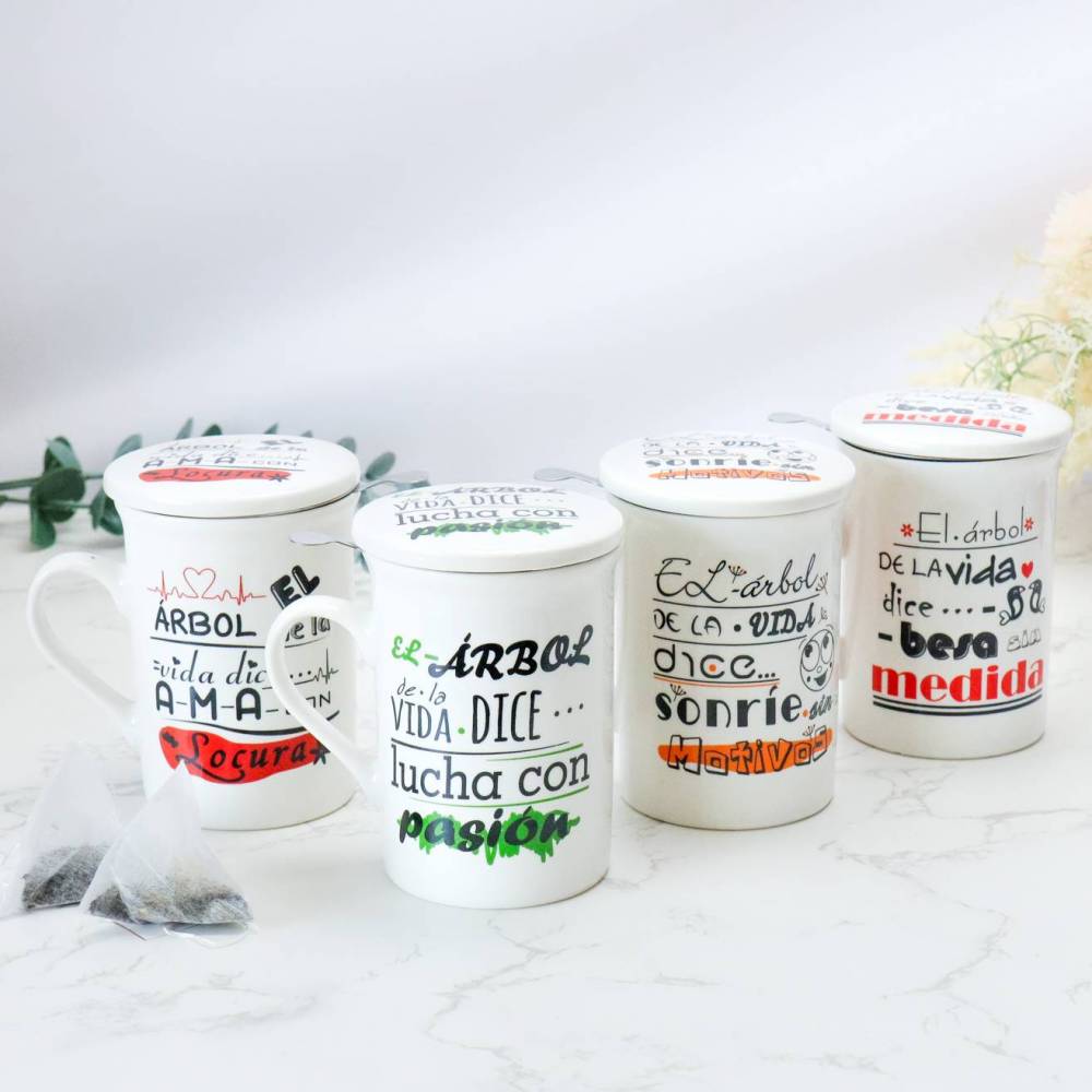 Taza infusión árbol de la vida Detalles boda - Detalles De Boda