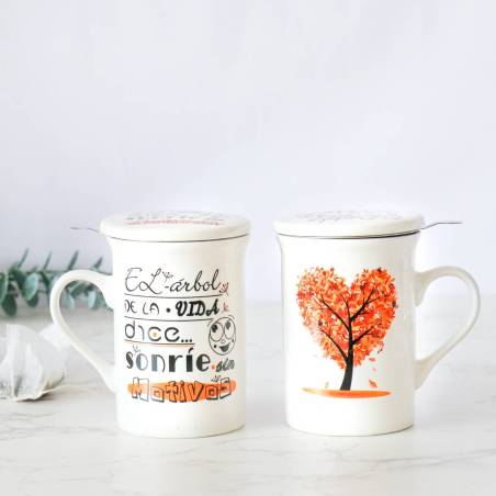 Taza infusión árbol de la vida Detalles boda - Detalles De Boda