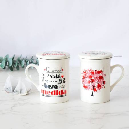 Taza infusión árbol de la vida Detalles boda - Detalles De Boda