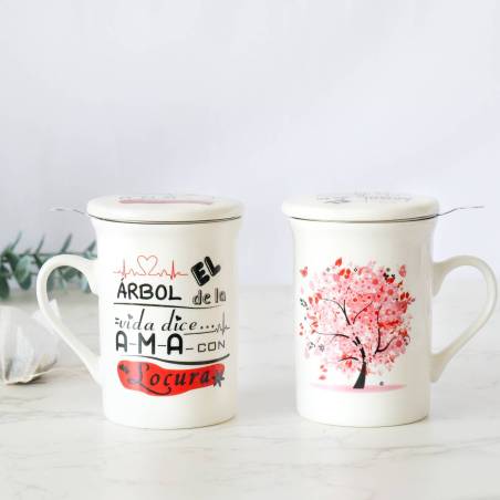 Taza infusión árbol de la vida Detalles boda - Detalles De Boda