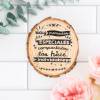 Pack de 4 posavasos tronco con frase Detalles boda - Detalles De Boda