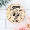 Pack de 4 posavasos tronco con frase Detalles boda - Detalles De Boda