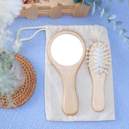 Set de cepillo y espejo para bebé Detalles boda - Detalles De Boda