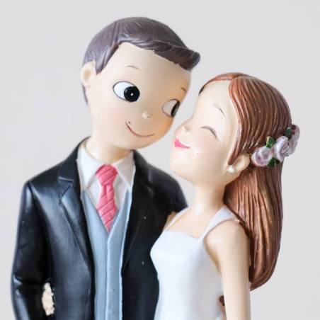 Figura para tarta de boda Novios enamorados - Figuras tarta