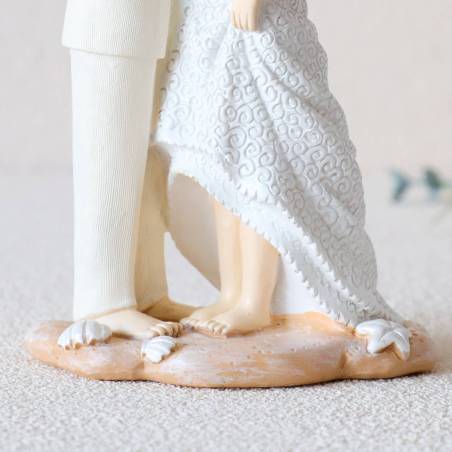 Figura para tarta de boda Novios en la playa Boda ibicenca - Figuras tarta