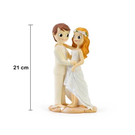 Figura para tarta de boda Novios en la playa Boda ibicenca - Figuras tarta