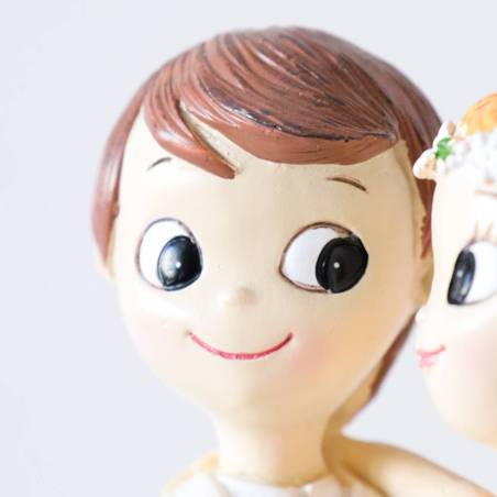 Figura para tarta de boda Novios en la playa Boda ibicenca - Figuras tarta