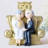Figura para tarta de boda Bodas de oro 50 aniversario - Figuras tarta