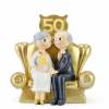 Figura para tarta de boda Bodas de oro 50 aniversario - Figuras tarta