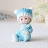 Figura de tarta para bautizo de niño con peluche - Decoración De Bautizo