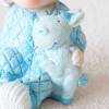 Figura de tarta para bautizo de niño con peluche - Decoración De Bautizo