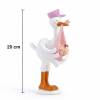Figura para bautizo Cigüeña con niña - Decoración De Bautizo