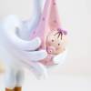 Figura para bautizo Cigüeña con niña - Decoración De Bautizo