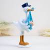 Figura para bautizo Cigüeña con niño - Decoración De Bautizo