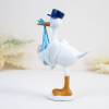 Figura para bautizo Cigüeña con niño - Decoración De Bautizo