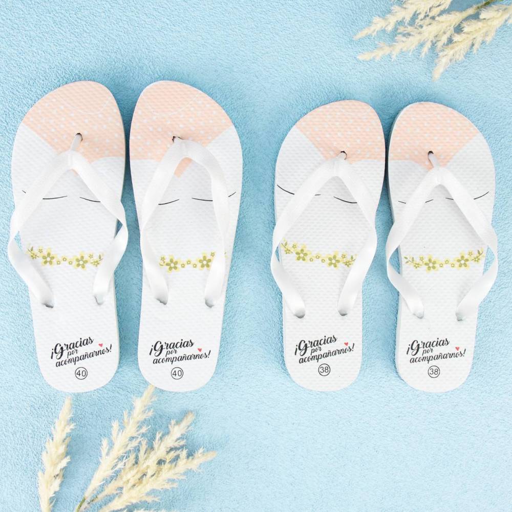 Chanclas para mujer Detalles invitados boda - Detalles Boda Invitados