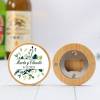 Abridor madera personalizado con pegatina Detalle boda - Detalles personalizables para Boda
