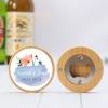 Abridor madera personalizado con pegatina Detalle boda - Detalles personalizables para Boda
