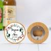 Abridor madera personalizado con pegatina Detalle boda - Detalles personalizables para Boda