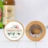 Abridor madera personalizado con pegatina Detalle boda - Detalles personalizables para Boda