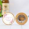 Abridor madera personalizado con pegatina Detalle boda - Detalles personalizables para Boda
