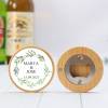 Abridor madera personalizado con pegatina Detalle boda - Detalles personalizables para Boda