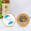 Abridor madera personalizado con pegatina Detalle boda - Detalles personalizables para Boda