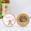 Abridor madera personalizado con pegatina Detalle bautizo - Detalles personalizables para Bautizo