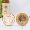 Abridor madera personalizado con pegatina Detalle bautizo - Detalles personalizables para Bautizo