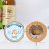 Abridor madera personalizado "Olas" con pegatina Detalle bautizo - Detalles personalizables para Bautizo