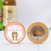 Abridor madera personalizado "Martina Rosa" con pegatina Detalle comunión - Abridor Imán Personalizado Comunión