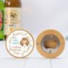 Abridor madera personalizado "Cristina" con pegatina Detalle comunión - Abridor Imán Personalizado Comunión