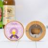 Abridor madera personalizado "Violeta" con pegatina Detalle comunión - Abridor Imán Personalizado Comunión