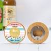 Abridor madera personalizado "Círculos" con pegatina Detalle cumpleaños - Regalos personalizables cumpleaños