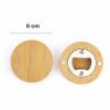 Abridor madera personalizado con pegatina Detalle boda - Detalles personalizables para Boda