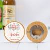 Abridor madera personalizado "Pastel" con pegatina Detalle cumpleaños - Regalos personalizables cumpleaños