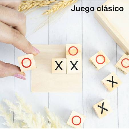 Juego tres en raya madera Detalles boda - Detalles Boda Niños