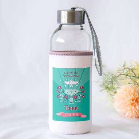 Botella personalizada Bautizo "Copa niña" Detalles de bautizo - Detalles personalizables para Bautizo