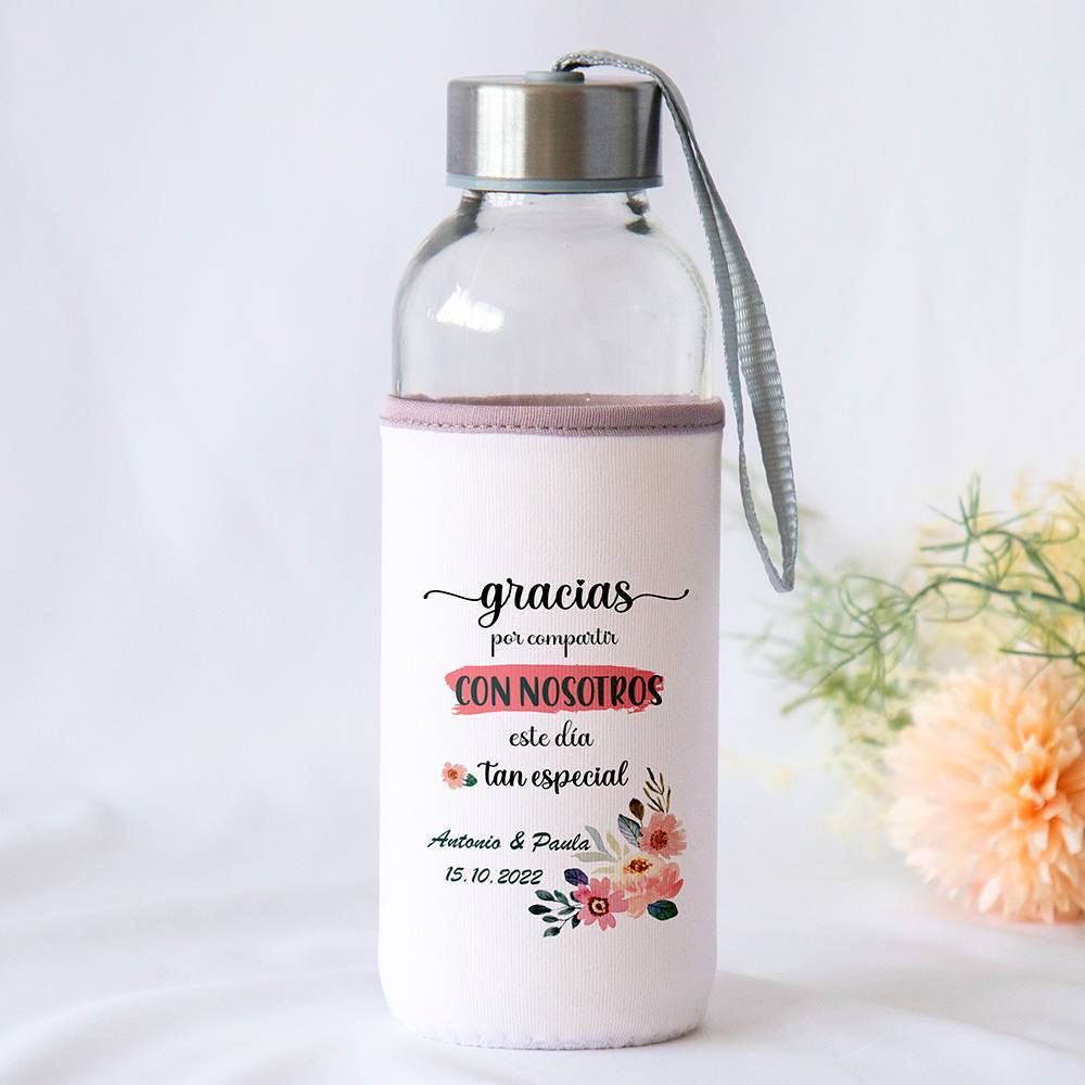 Botella personalizada Boda "Compartir" Detalles de boda - Detalles personalizables para Boda