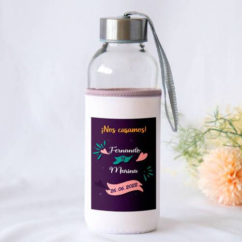 Botella personalizada Boda "Colores" Detalles de boda - Detalles personalizables para Boda