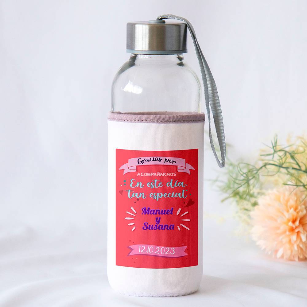 Botella personalizada Boda "Animado" Detalles de boda - Detalles personalizables para Boda