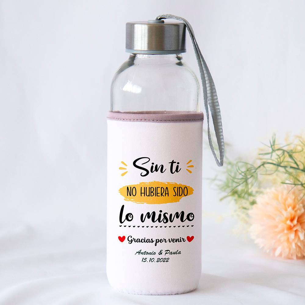Botella personalizada Boda "Cariño" Detalles de boda - Detalles personalizables para Boda