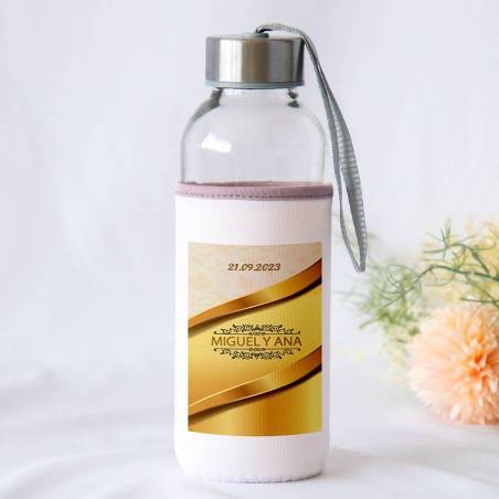 Botella personalizada Boda "Golden" Detalles de boda - Detalles personalizables para Boda