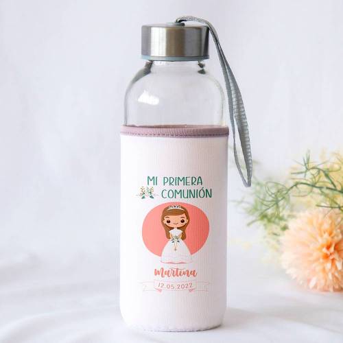 Botella personalizada Comunión "Sol" Detalles de comunión - Detalles personalizables para Comunión
