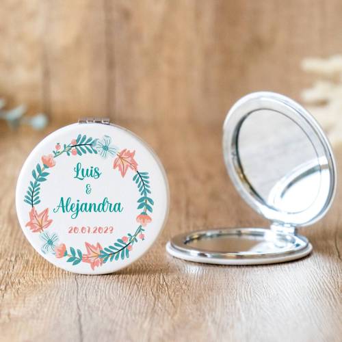 Espejo personalizado "Modelo Summer" Detalles boda - Espejos personalizados boda