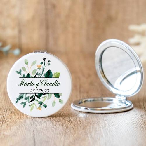 Espejo personalizado "Modelo Nature" Detalles boda - Espejos personalizados boda