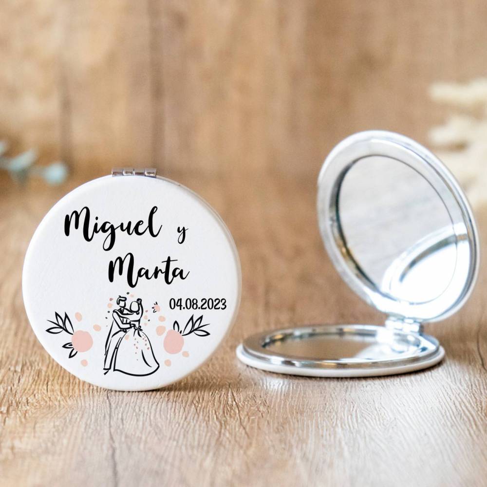 Espejo personalizado "Modelo Juntos" Detalles boda - Espejos personalizados boda