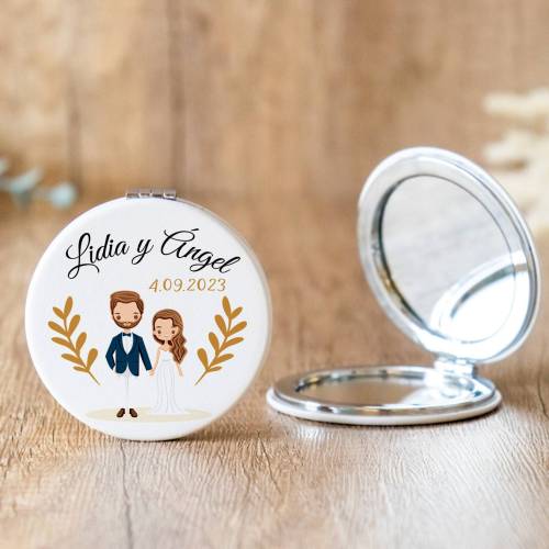 Espejo personalizado "Modelo Trigo" Detalles boda - Espejos personalizados boda