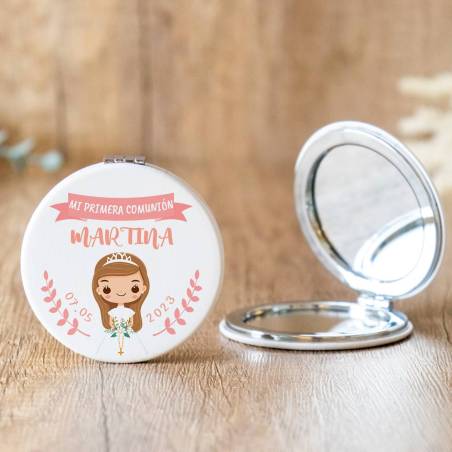 Espejo personalizado "Modelo Galleta" Detalles comunión - Espejos personalizados comunión