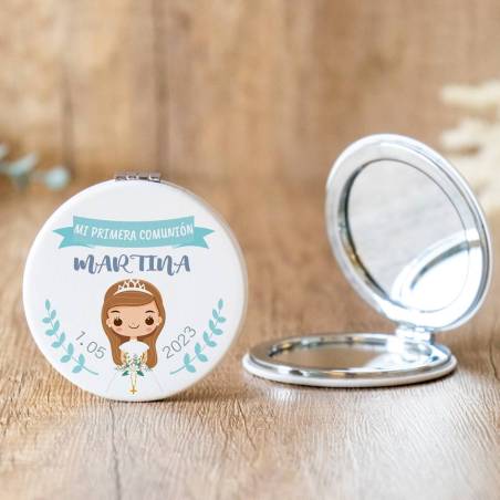 Espejo personalizado "Modelo Margarita" Detalles comunión - Espejos personalizados comunión